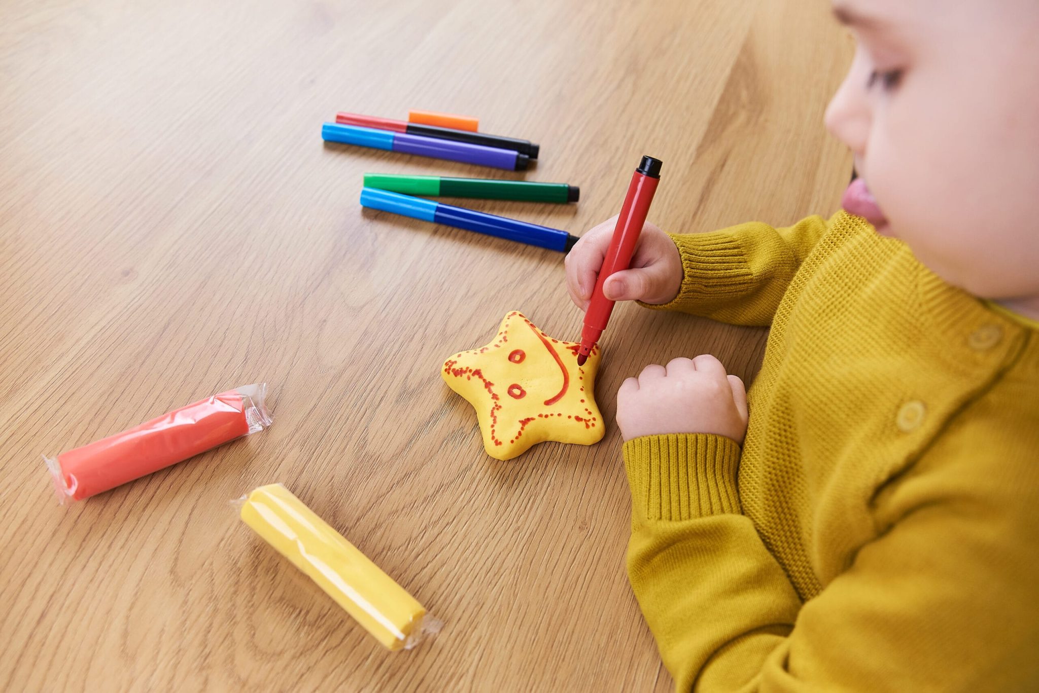 Sets von Teig für Kinder