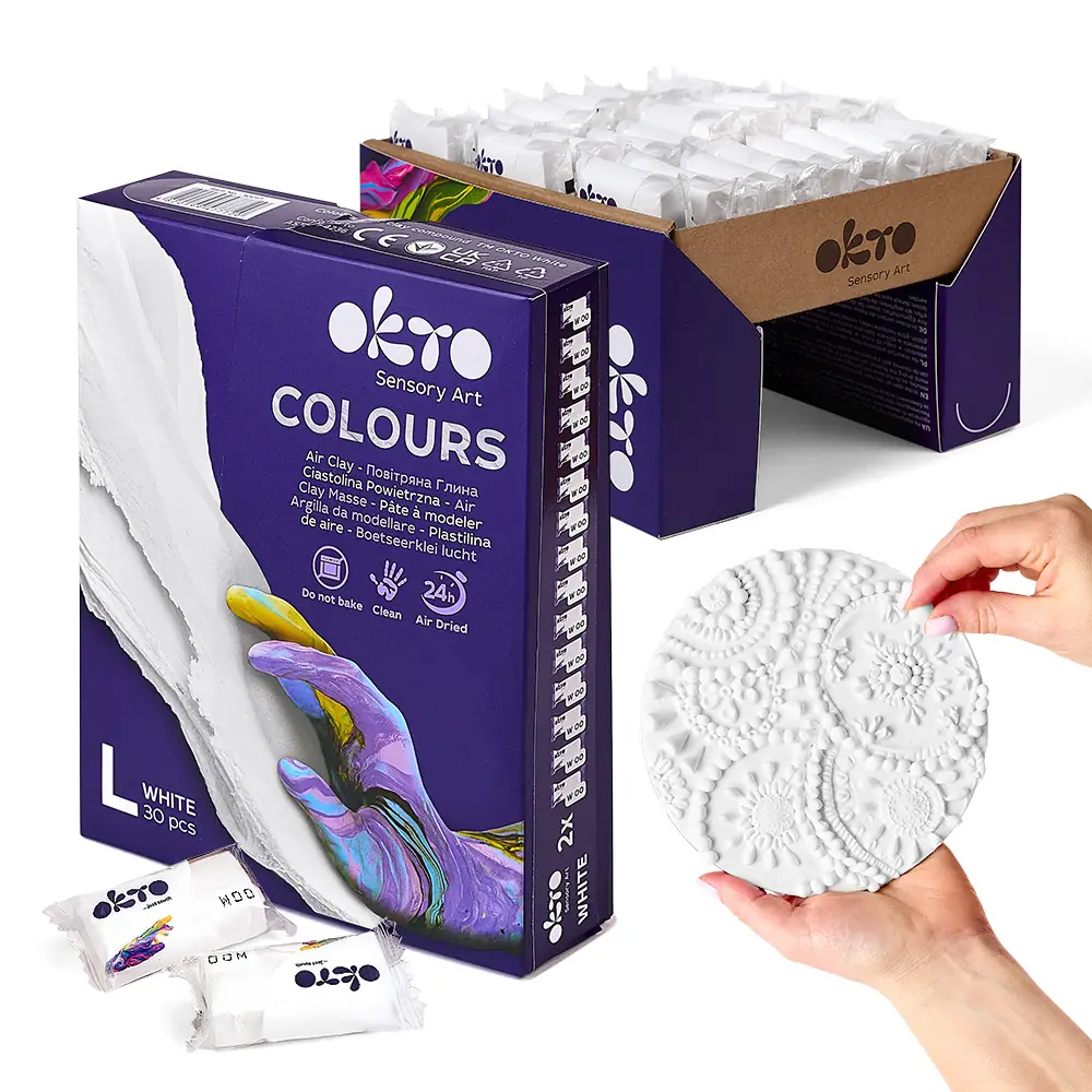 OKTO Colours Luftknete Weiß (Größe L)