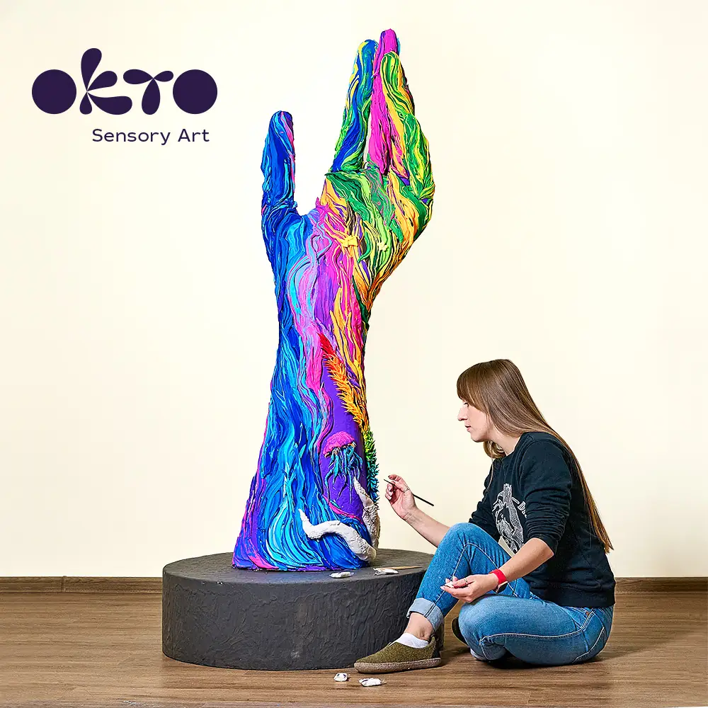 OKTO Colours Luftknete Oliv (Größe S) - View 3